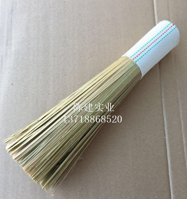 大号包布长柄竹锅刷/洗锅刷/厨房刷锅刷/ 竹刷子大号29CM大锅专用