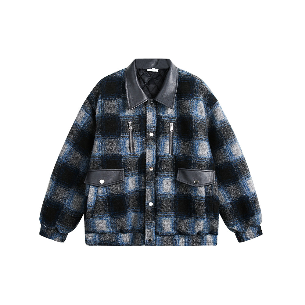 ANSWERME391模特图MY138冬季格纹棉服P215,男装棉衣,新杭派391(FUSEEHO 391)