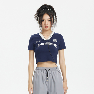 ANSWER ME 模特图 T130 夏季甜辣风女装T恤P45图片