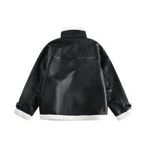 白底图 MY132 冬季皮毛一体羊羔毛飞行员夹克棉服 P215 控265图片