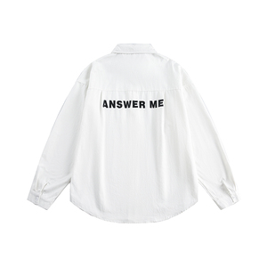 ANSWER ME 391 白底图 CS122 纯色印花衬衫 P90图片
