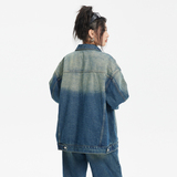 ANSWERME模特图W350春款水洗牛仔夹克P175，女装短外套，新杭派391(FUSEEHO 391)