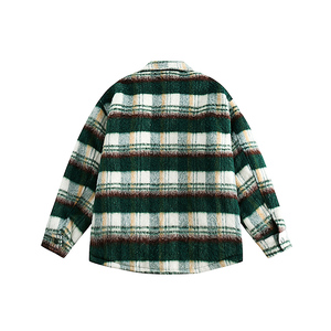 白底图 MY128 冬季毛呢格纹棉服 P200 控255图片