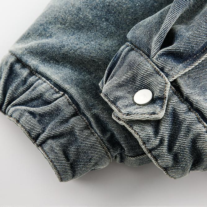 ANSWERME391白底图MY143冬季中长款牛仔棉服P225,男装棉衣,新杭派391(FUSEEHO 391)