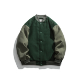 ANSWERME391平铺图MY87钢印拼接撞色棒球棉服P175，男装棉衣，新杭派391(FUSEEHO 391)