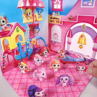 奇妙萌可贴纸书3到6岁儿童3d立体卡通贴画小女孩早教益智粘贴玩具