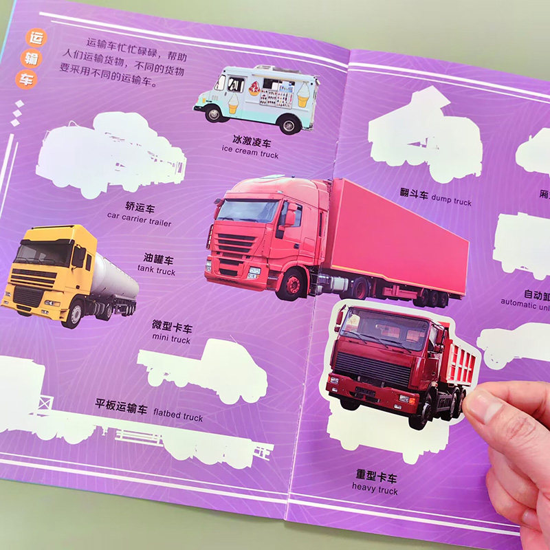 工程车汽车贴纸书儿童3-6岁小车迷贴贴画2男孩宝宝益智粘贴纸玩具,玩具/童车/益智/积木/模型,贴纸,淘宝优惠券,粉丝福利购,淘宝优惠卷