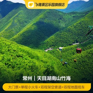 天目湖南山竹海 双程地面缆车 大门票 双程架空索道 天目湖南山竹海大门票含小交通 单程小火车