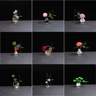 酒店意境菜品冷菜盘饰饭店明档装饰品刺身摆盘花草小摆件寿司点缀