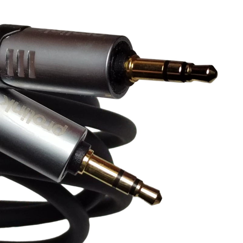 美国PROLINK音频线3.5对3.5头高品质发烧音响HIFI对录线连接线