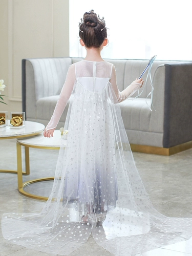 Осенний наряд маленькой принцессы, юбка, лонгслив, платье, «Холодное сердце», в западном стиле