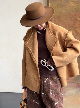 NXJ【黄金比例】微胖大码 高货手工缝线羊毛外套  251003