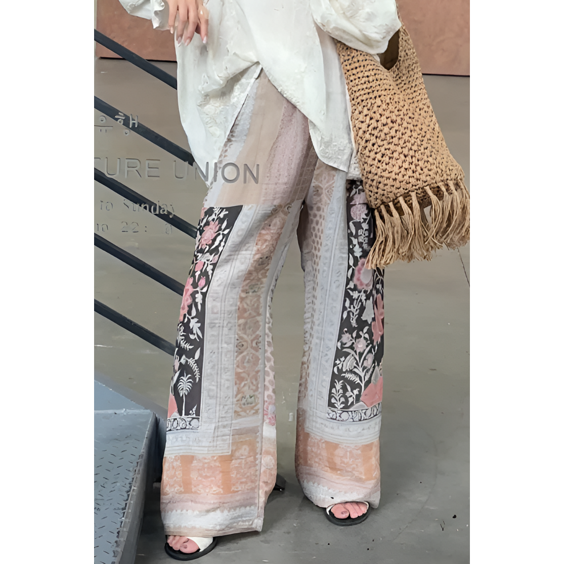 NXJ【欧若拉】微胖大码  波西米亚度假风宽松大版阔腿裤长裤 2505,女装/女士精品,休闲裤,淘宝优惠券,粉丝福利购,淘宝优惠卷