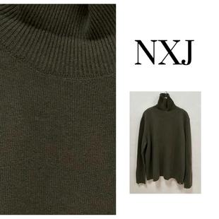 撕破羊毛打底 NXJ 欧货宽松大版 微胖大码 251092 油橄榄