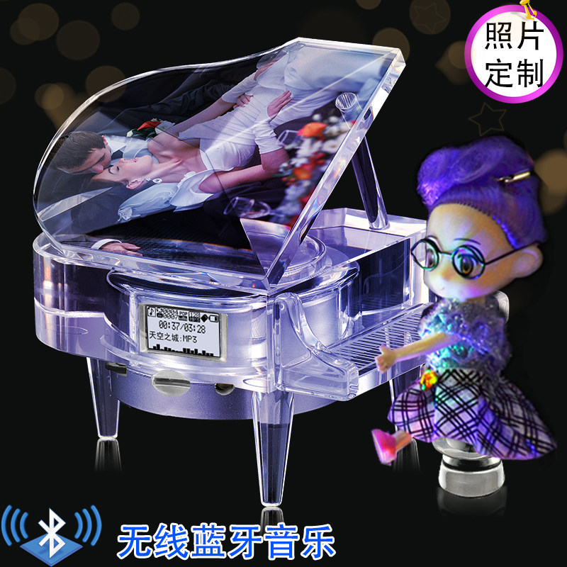 音乐盒八音盒旋转个性定制的发条钢琴女孩子雪花高档生日礼物女生|msdalam kategori bekalan perayaan/hadiah, Hadiah kreatif, Box muzik - dari Buy2taobao.com untuk memberikan perkhidmatan ejen Taobao profesional membeli