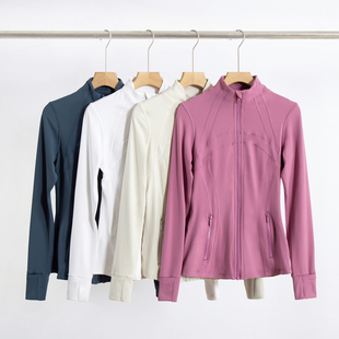 Athena lulu平替瑜伽服外套女裸感健身服长袖运动跑步夹克上衣