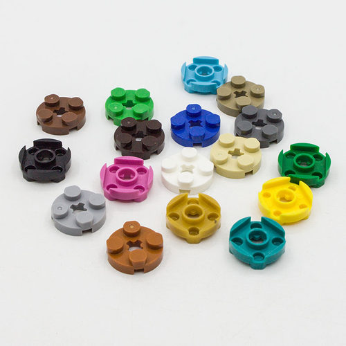 兼容4032积木小颗粒2x2圆板圆盘