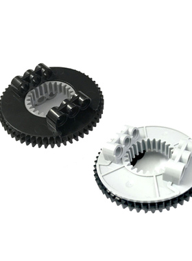 兼容乐高50163 48452cx1国产科技教育积木 大号齿轮旋转平台moc小