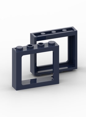 兼容6556 4033国产科技教育积木零件1x4x3窗户火车4034 moc小颗粒