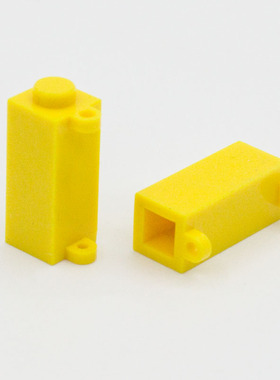 兼容乐高3581 国产科技教育积木零件 1x1x2砖带门连接 4249560