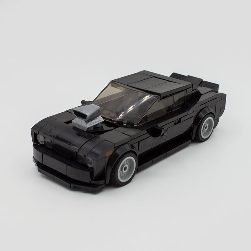 兼容乐高道奇挑战者charger dom 汽车积木超级赛车模型 moc小颗