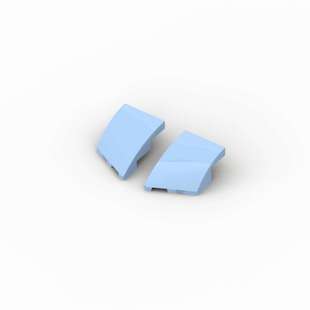 2x3弧面砖moc小颗粒散件 兼容 80177 80178积木 国产科技教育零件