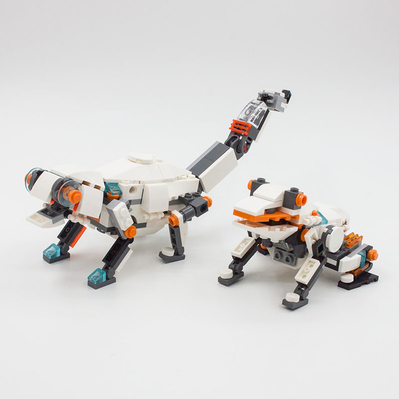 兼容乐高moc-5915变色龙积木摆件 moc小颗粒动物模型 电子说明书