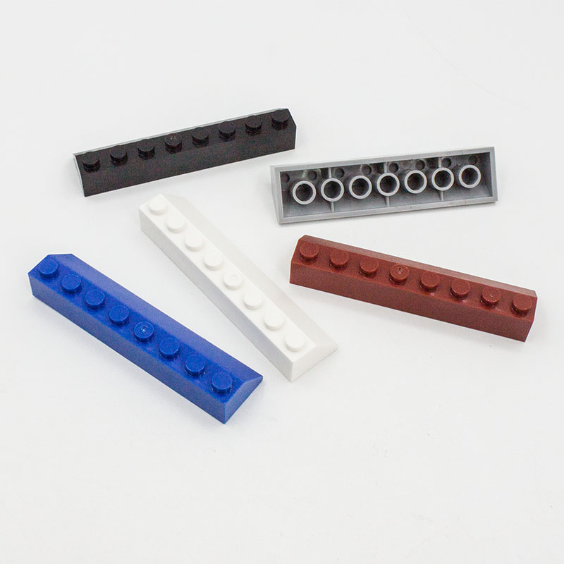 2x845°斜坡屋顶砖moc小颗粒