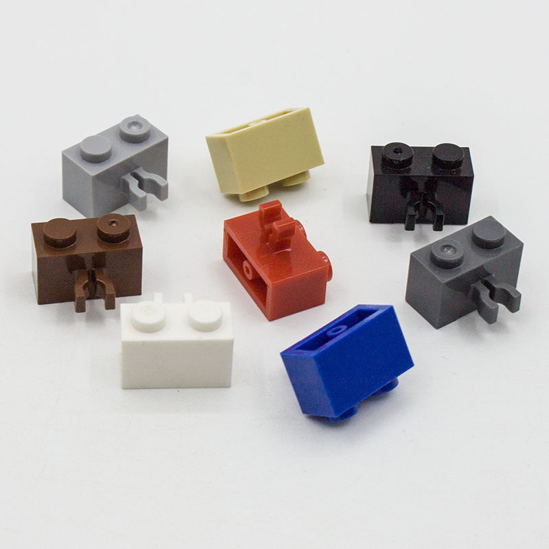 国产科技单侧积木1x2带单侧夹口