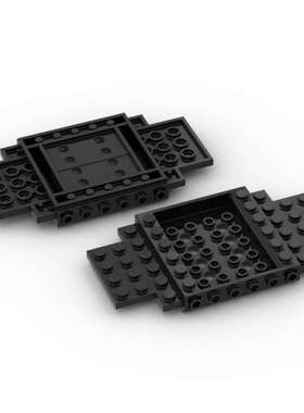 兼容乐高65634 国产科技教育积木 16x12x18格赛车辆底盘小颗粒