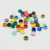 适用21610 moc 98138国产科技教育积木零件1x1小圆板基础件