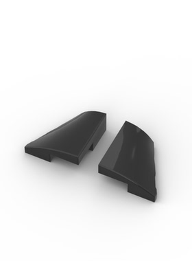 国产科技教育积木零件 兼容5093 5095 2x2x2/3 楔形弧面板moc配件