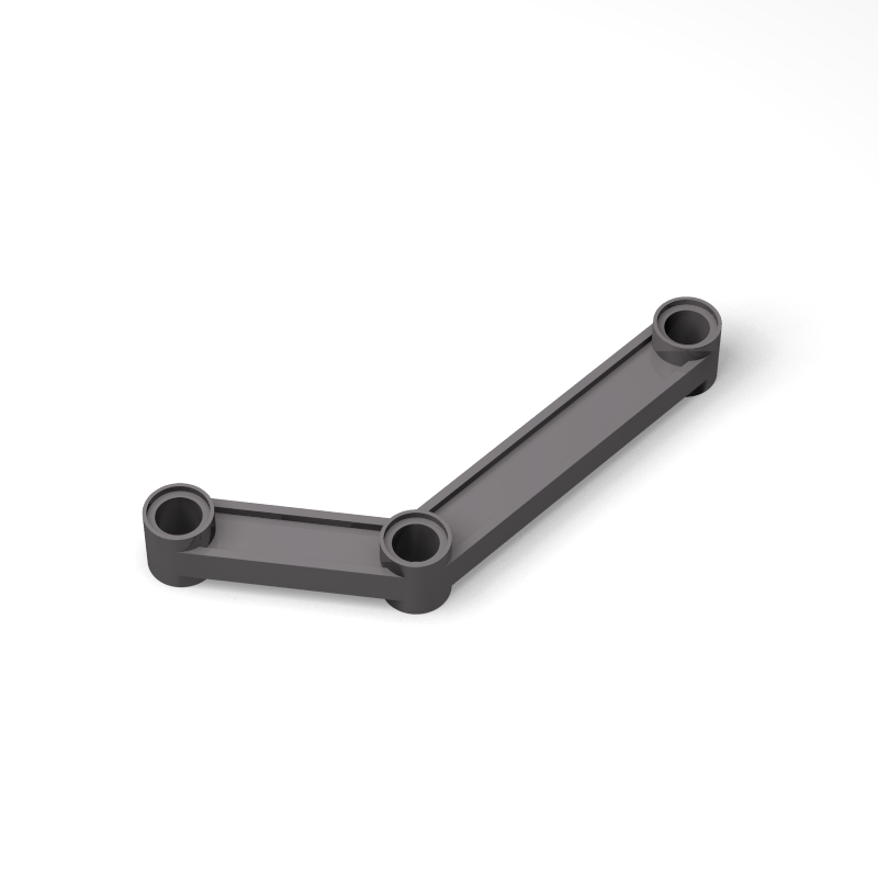 兼容乐高64451 国产科技教育积木零件4x6 硬连接带孔弯臂2x4