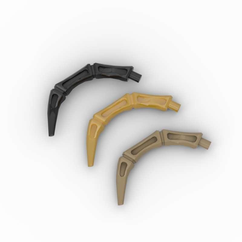 小颗粒moc迷你蜘蛛腿可变形积木