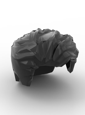 兼容乐高23186 国产科技教育积木零件男性短发 超人头发 人仔发型