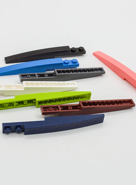 兼容乐高85970 13731国产科技教育积木零件  弧形砖 1x10 moc补件