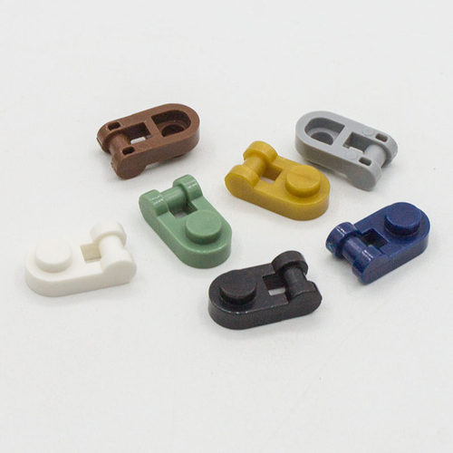 铰链板积木1x1一侧圆带接柄板