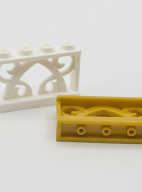 兼容乐高19121 国产科技教育积木零件1x4x2花式栏杆围栏 moc补件