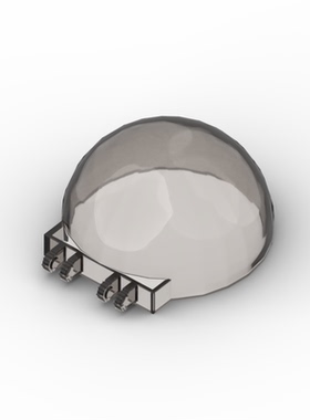 兼容乐高50747 国产科技教育积木零件 6x6x3座舱盖挡风玻璃罩散件