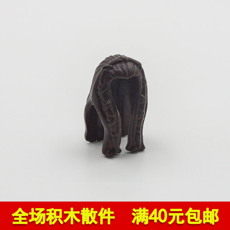 国产科技积木深棕色人仔