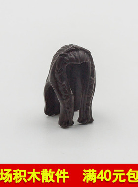 兼容乐高11261 国产科技教育积木零件 女士人仔头发 深棕色