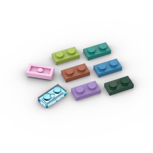 国产科技教育积木零件 28653 1x2基础板矮砖 6225 适用3023
