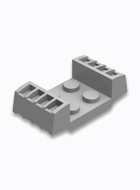 兼容乐高41862国产科技教育积木零件2x2格栅散热口异形板4211748