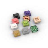 1x1基础板矮砖 30008 国产科技教育积木零件 28554 兼容乐高3024