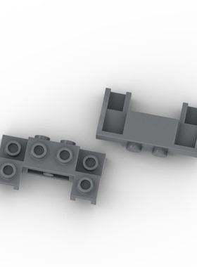兼容 52038积木 国产科技教育零件 2x4-1x4车头转接特殊配件散件