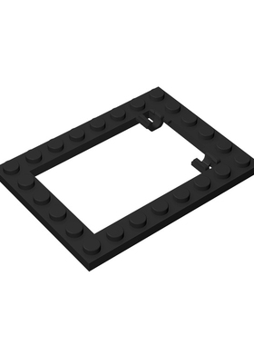 兼容乐高92107 国产科技教育积木零件 92107 6x8内陷阱门框小颗粒