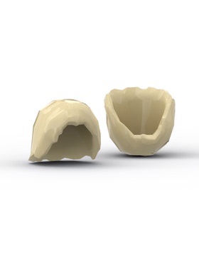 兼容乐高 88283 国产科技教育积木零件 中长蓬乱中分发型 小颗粒