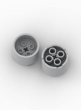 兼容乐高73111 国产教育积木3x3x2  带十字轴孔 中心凹陷圆柱砖