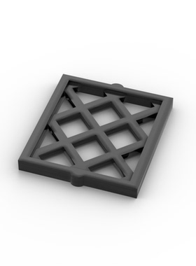 兼容乐高38320  国产科技教育积木零件 1x2x2 网格窗叶 moc小颗粒