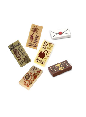 兼容 3069积木 国产科技教育零件 1x2光面板印刷件moc小颗粒散件